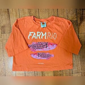 Farm Rio Boxy T Shirt Cotton Small